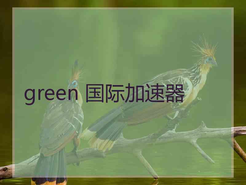 green 国际加速器