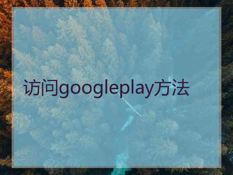 访问googleplay方法